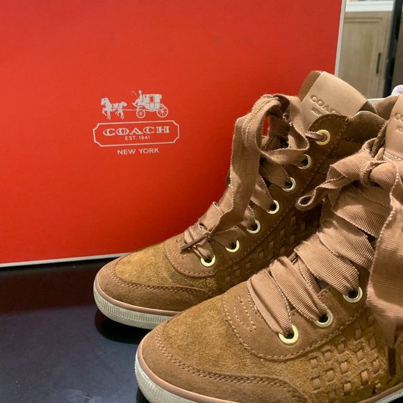 coach sneaker wedges - Picture 2 of 4